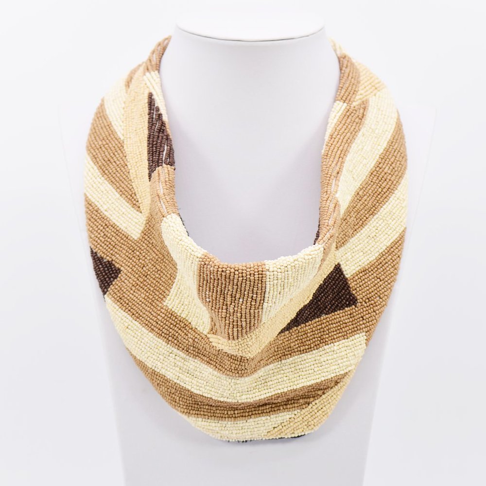 COPY - Handmade India seedbead scarf necklace